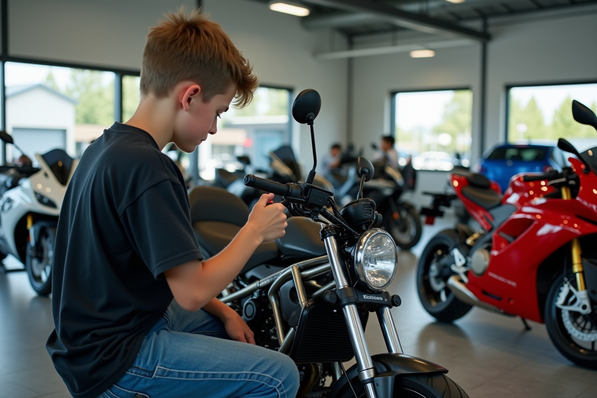 moto adolescente
